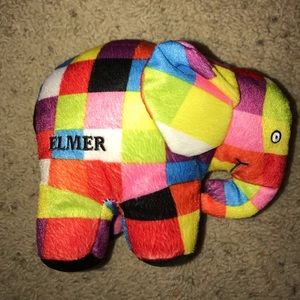 New Elmer elephant plush doll 7 in x 6.6 in